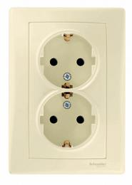 Изображение продукта Розетка двойная Schneider Electric Sedna с/з без шторок 16A 250V 